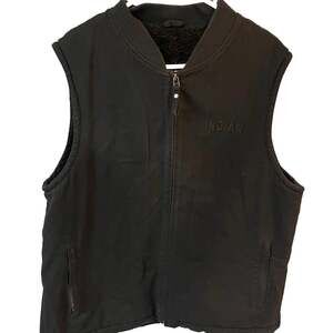 Indian Motorcycle Men's Clayton Thermo Vest Sherpa Lined, Black, men’s Large